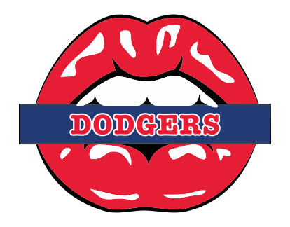 Los Angeles Dodgers Lips Logo vinyl decal